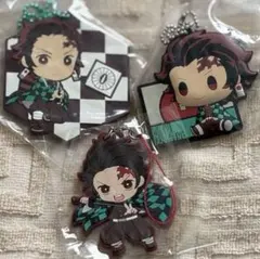 鬼滅の刃 炭治郎 ラバー ストラップ 3個セット