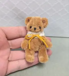 もふもふ モールドール ミニチュアテディベア モールベア 小さなぬいぐるみ 茶