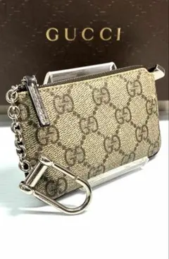 GUCCI GGパターン レザーキーケース - メルカリ