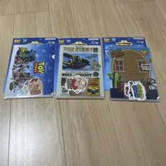 トイストーリー　一番くじJ賞 クリアファイルステッカー3種類セット　新品未開封