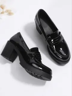 SHEIN 厚底ローファー チャンキーヒール
