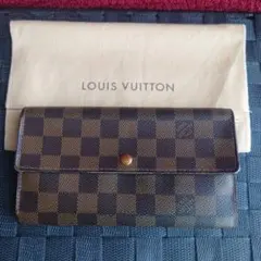 Louis Vuitton ダミエ 長財布　保存袋付のサムネイル