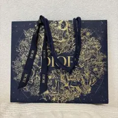 Dior ショッパー ネイビー 中型とギフトボックス