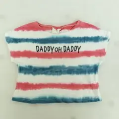 DADDY OH DADDY ボーダーTシャツ 90サイズ　レッド　ブルーのサムネイル
