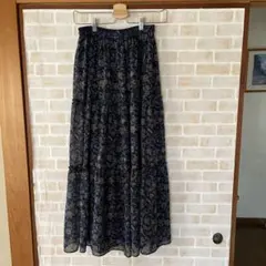 ユニクロ お花柄ロングスカート♪