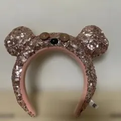 クマ耳スパンコールカチューシャ