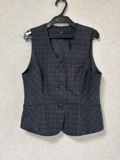【美品】FOLK チェック柄 ノースリーブベスト 9号のサムネイル