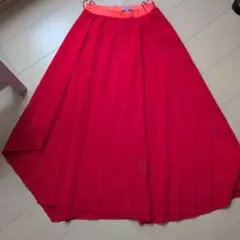COS スカート 赤　朱色　アシンメトリー　34