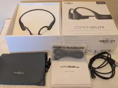 【美品】Shokz OpenRun Mini Black 骨伝導イヤホン