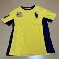 ラルフローレン　POLO RALPH LAUREN イエロー ネイビー Tシャツ