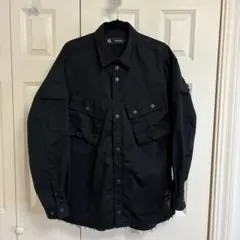 GU×UNDERCOVER ミリタリーシャツジャケット ブラック L