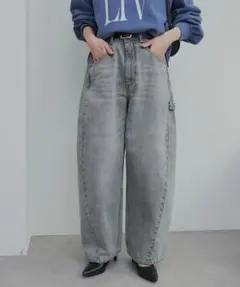 PUAL CE CIN セルビッチデニムワークパンツ グレー Fのサムネイル