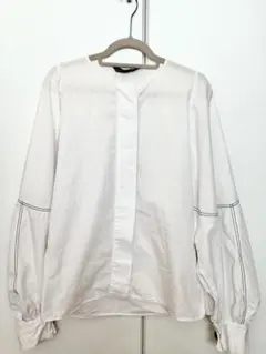 【ZARA WOMAN】ホワイト 長袖シャツ XS
