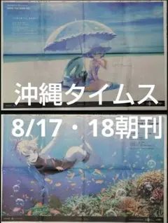 沖縄タイムス 8/17・18朝刊 Fate/Grand Order10周年企画