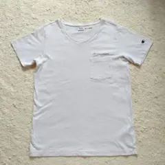 Champion earth music＆ecology Vネック TシャツM