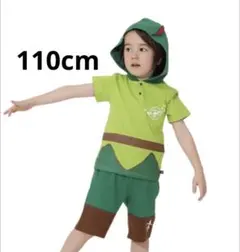 着用1回>BABYDOLL ピーターパンなりきりセットアップ半袖110cm