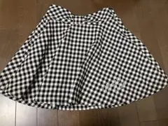 メゾピアノ チェック柄フレアスカート S (140)