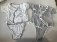 西松屋　新生児ロンパース 2枚組 50-60