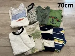 ロンパース半袖　70cm 男の子　8枚セット　まとめ売り