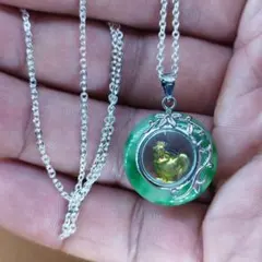 {整理番号:BR122} 回転十二支「鶏」ペンダント( 合金製ネックレス付き)