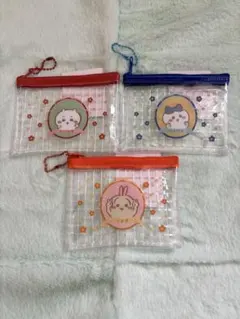 ちいかわ　ハチワレ　うさぎ　ミニメッシュポーチ2 3種セット　Seria