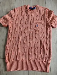 Polo Ralph Lauren 半袖ケーブルニットセーター S 美品