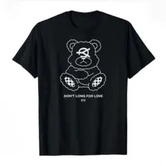 OY Tシャツ 半袖 ブラック 黒 くま 地雷系