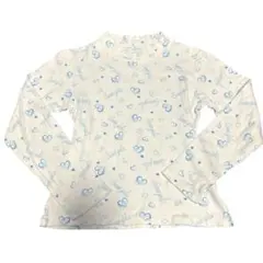 y2k ハートプリント長袖Tシャツ　ハイネック　平成女児　ギャル　ピチT 00s