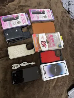 iPhone14pro max256gb とケースいろいろ