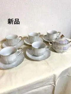 コーヒーカップ&ソーサー5客　シュガーポット