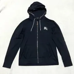 BURBERRY BLACK LABEL パーカー 3 ブラック ジップ ホース