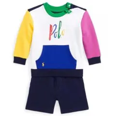 【新品・訳あり】ラルフローレン トレーナー＆パンツセット 12M/80　#38
