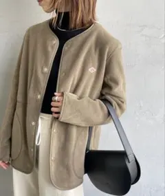 [DANTON/ダントン] フリース ノーカラージャケット