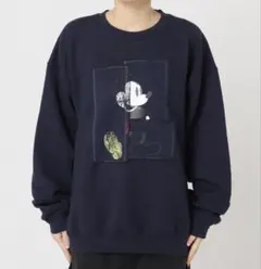 WIFFLE ミッキーマウス パッチワークスウェット