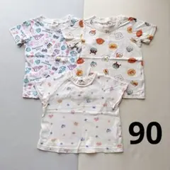 ベビー Tシャツ 半袖 トップス 3枚セット 90 アンパンマン ドキンちゃん