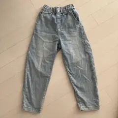 キッズ デニムパンツ ウエストゴム ライトブルー