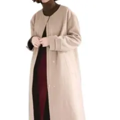 ✨美品✨アパートバイローリーズ　ロングコート　ベージュのサムネイル