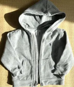 ポロ フード付きグレー トレーナー　90センチ