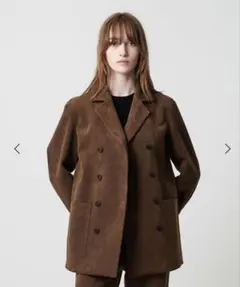 ＜ATTISESSION＞スエードライク ボンディング Pコート