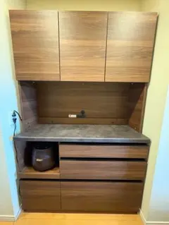 【ちょび様専用】パモウナ食器棚 EMB-S1200R ウォールナット