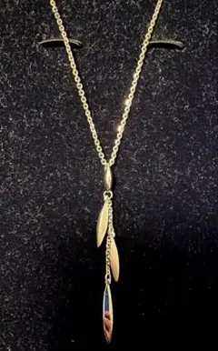 シルバー　ロングネックレス　オールシーズン　和洋折衷