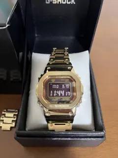 美品 箱説タグ付G-SHOCK GMW-B5000GD 電波ソーラー ゴールド GMW-B5000GD-9JF | CASIO