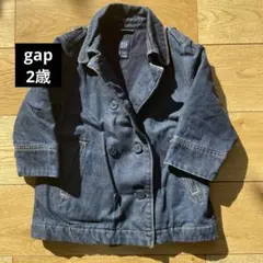 【美品】 GAP デニム ピーコート キッズ 子供服 ブルゾン ジャケット 2歳