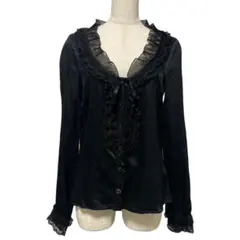 D&G ドルチェ＆ガッバーナ シルク フリルブラウス イタリア製のサムネイル