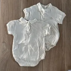 cottoli バースデイ　ロンパース　双子服　80 ２枚セット