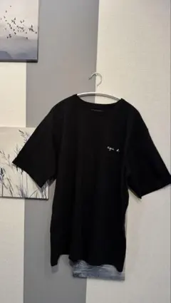 agnes b. ロゴ刺繍 Tシャツ ブラックのサムネイル