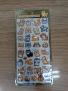 【おまとめ可】【正規品】ボンボンドロップシール　和柄　柴犬