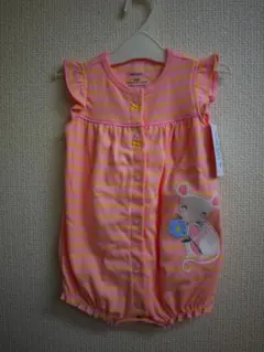 新品・未使用・NY購入　カーターズ　半袖 前開き ロンパース 12ヶ月用