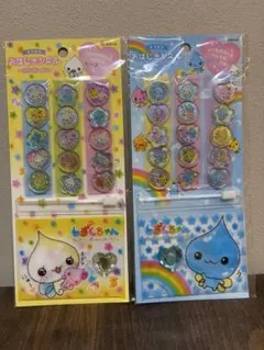 新品未使用　しずくちゃんおはじきシール2枚セット