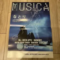 MUSICA 2026年2月号 なとり 表紙ポスター